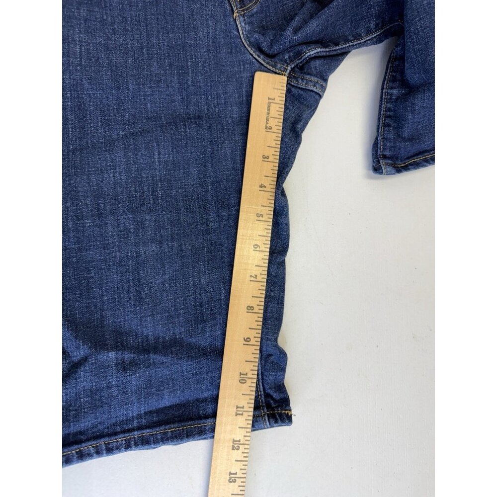 Levis Bermuda Shorts Womens 27 (27x10) Mid Rise Medium Wash Blue Denim - Picture 7 of 16